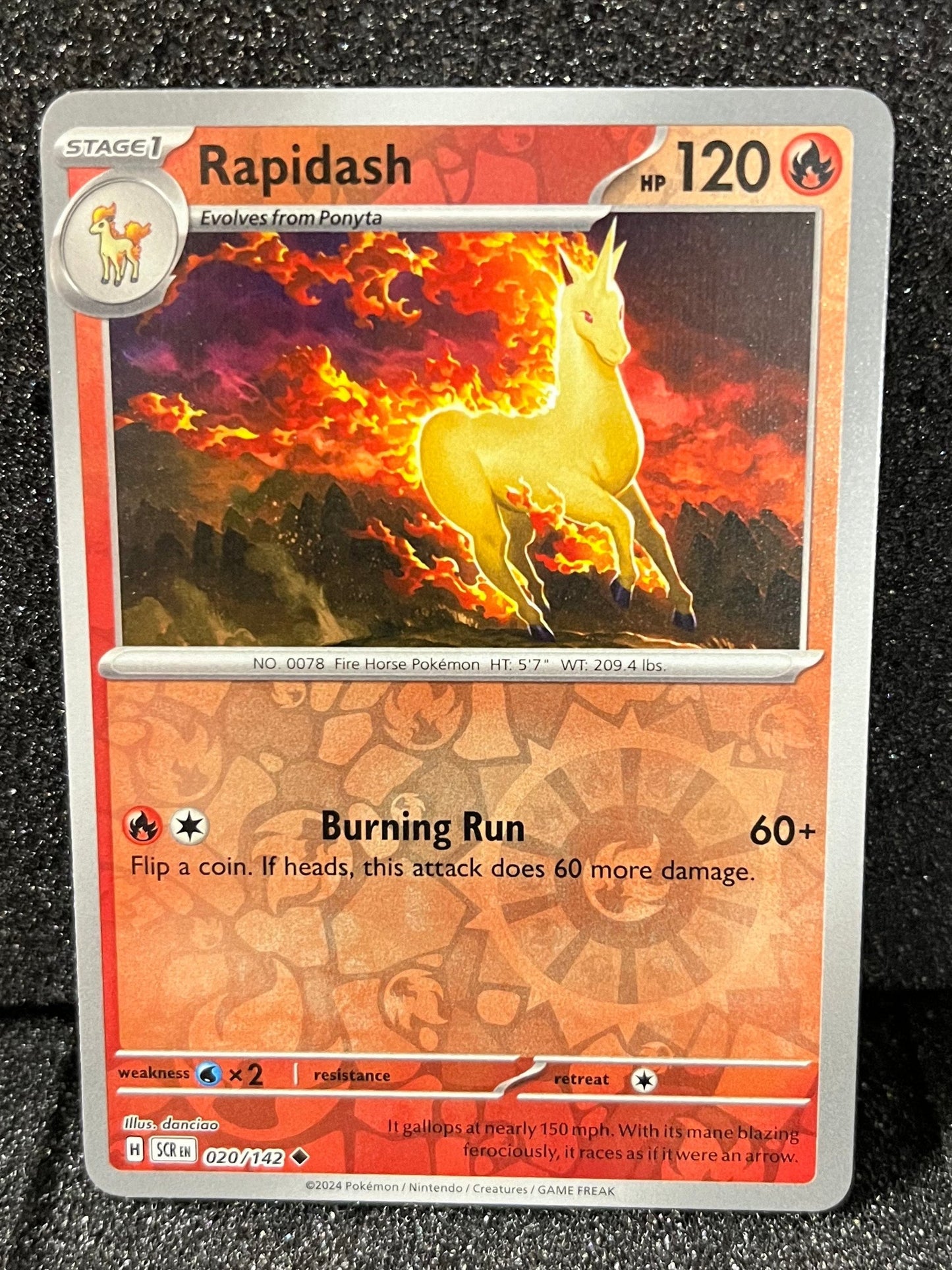 020 Rapidash Reverse Holo
