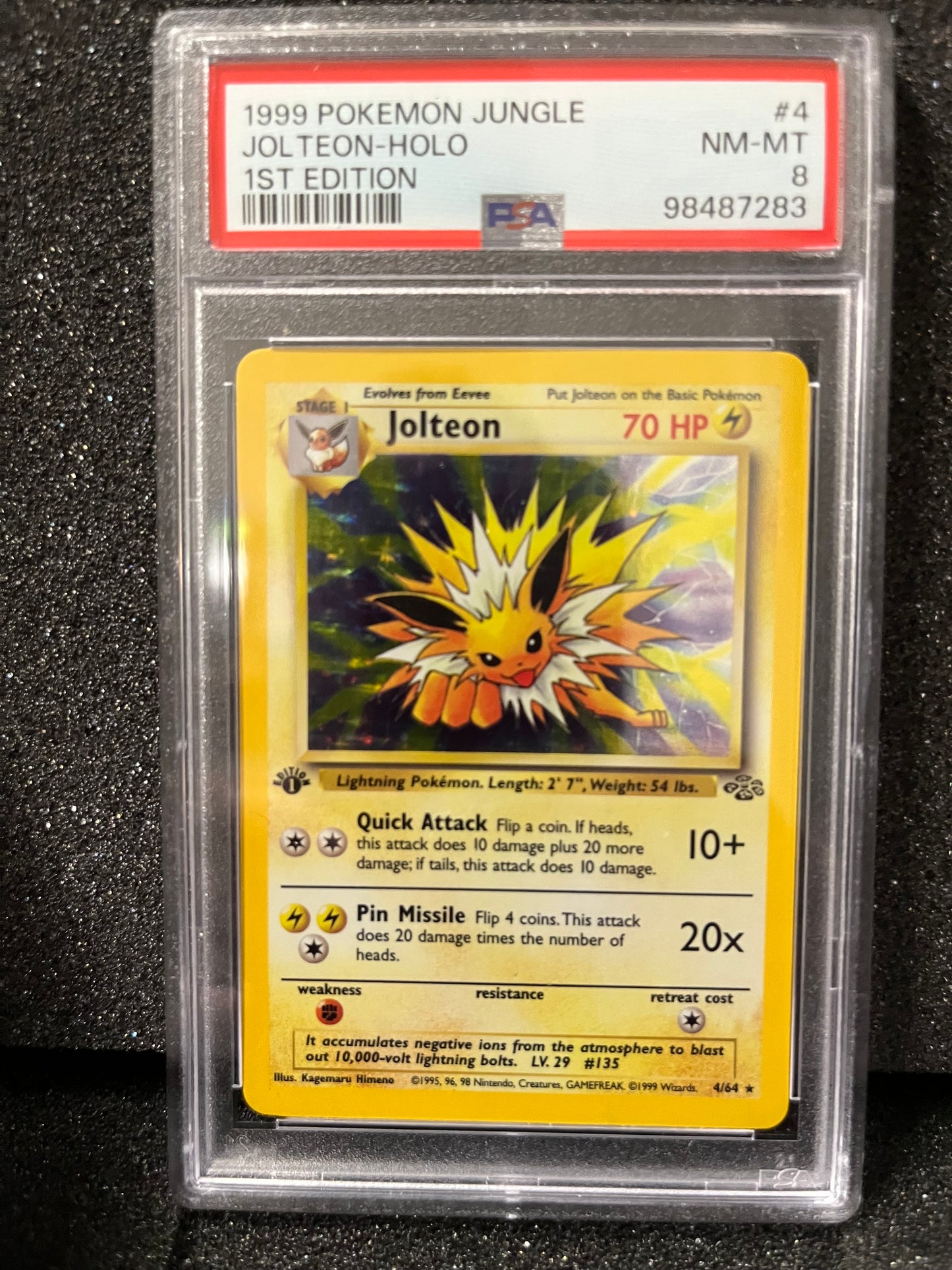 1st Edition Jolteon - PSA 8