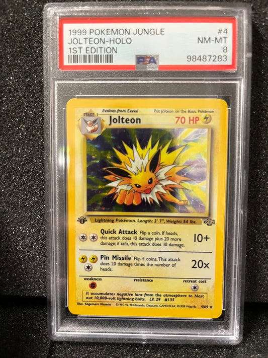 1st Edition Jolteon - PSA 8